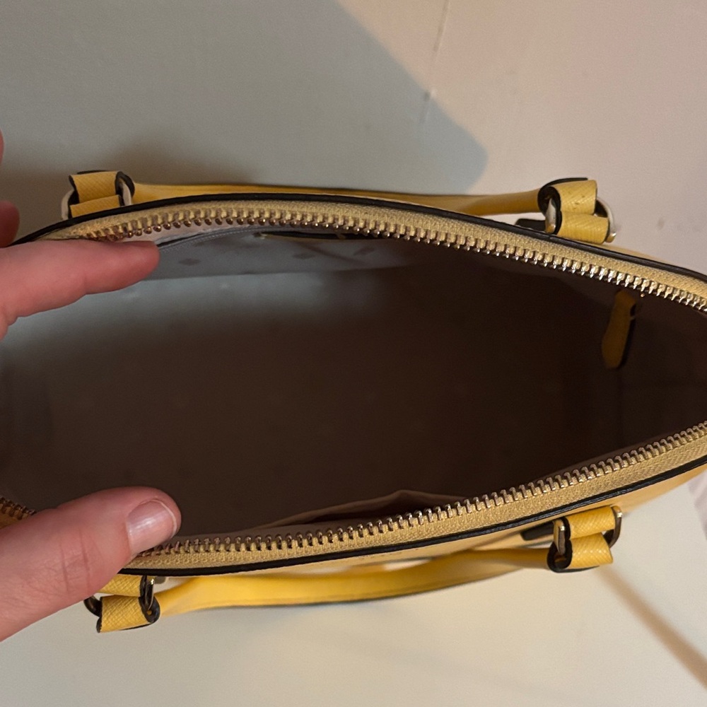 Kate Spade Yellow Shoulder Bag with Cream Floral Wallet - Picture 3 of 5